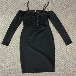Charlotte Russe Black Long sleeve Dress